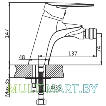 Смеситель AV Engineering AVCID2-A557 картинка 2